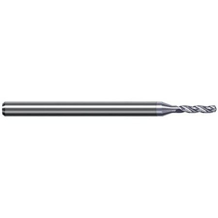 Harvey Tool 3.300 mm Drill dia. x 22mm Flute Length Carbide HP Drill for Aluminum Alloys, 3 Flutes, TiB2 Coated BAF1299-C8